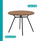 Conjunto Sala De Jantar 4 Cadeiras Glasgow Carraro Grafite Pr