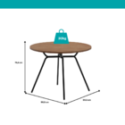 Conjunto Sala De Jantar 4 Cadeiras Glasgow Carraro Grafite Pr