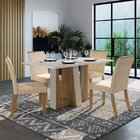 Conjunto Sala De Jantar 4 Cadeiras Heloisa Espresso Móveis Na