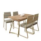 Conjunto Sala De Jantar 4 Cadeiras Hilli Carraro Carvalho Dou