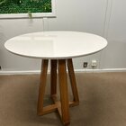 Conjunto Sala De Jantar 4 Cadeiras Livia Âmbar/off White