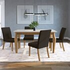 Conjunto Sala De Jantar 4 Cadeiras Lorena Espresso Móveis Nat