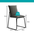 Conjunto Sala De Jantar 4 Cadeiras Monte Carlo Carraro Nogal