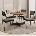 Conjunto Sala De Jantar 4 Cadeiras Nairobi Carraro Nogal