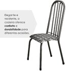 Conjunto Sala De Jantar 4 Cadeiras Natal Prata / Cinza