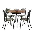 Conjunto Sala De Jantar 4 Cadeiras Nolita Carraro Fre/pre/gra