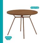 Conjunto Sala De Jantar 4 Cadeiras Nolita Carraro Fre/ros/are