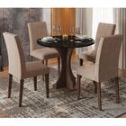 Conjunto Sala De Jantar 4 Cadeiras Pérsia Imbuia - Móveis Ara