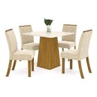 Conjunto Sala De Jantar 4 Cadeiras Rafaela Espresso Móveis Na