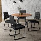 Conjunto Sala De Jantar 4 Cadeiras San Francisco Carraro Pto