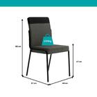 Conjunto Sala De Jantar 4 Cadeiras Seattle Carraro Nogal