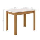 Conjunto Sala De Jantar 4 Cadeiras Tampo Retangular 108cm Sem