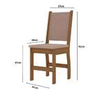 Conjunto Sala De Jantar 4 Cadeiras Tampo Retangular 108cm Sem