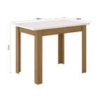 Conjunto Sala De Jantar 4 Cadeiras Tampo Retangular 108cm Sem