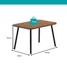 Conjunto Sala De Jantar 4 Cadeiras Trento Carraro Nogal E Pre