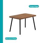 Conjunto Sala De Jantar 4 Cadeiras Trento Carraro Nogal E Pre