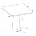 Conjunto Sala De Jantar 4 Cadeiras Vegas Mel/ Grafite