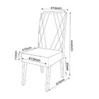 Conjunto Sala De Jantar 4 Cadeiras Vegas Mel/ Grafite