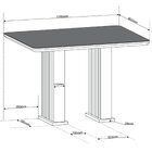 Conjunto Sala De Jantar 4 Cadeiras Vegas Mel/ Grafite