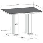 Conjunto Sala De Jantar 4 Cadeiras Vegas Mel/off White/bege