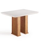 Conjunto Sala De Jantar 4 Cadeiras Vegas Mel/off White/bege