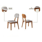 Conjunto Sala De Jantar 4 Lugares Carlo Mesa Redonda 1,2m E 4