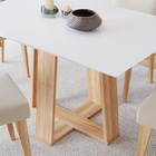 Conjunto Sala de Jantar 4 Lugares Mesa Bahê 90 e Cadeira Ane