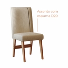 Conjunto Sala de Jantar 4 Lugares Mesa Bahê 90 e Cadeira Ane