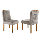 Conjunto Sala De Jantar 4 Lugares Mesa Lisy E Cadeiras Safira