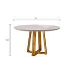 Conjunto Sala De Jantar 4 Lugares Mesa Redonda 1,2m E 4 Cadei