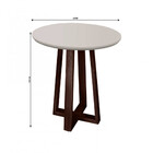 Conjunto Sala De Jantar 4 Lugares Natalle Mesa Redonda 1,2m E