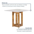 Conjunto Sala De Jantar 4 Lugares Quadrada 90x90 Tampo De Vid