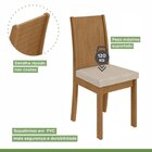 Conjunto Sala De Jantar 4 Lugares Quadrada Tampo Mdf Mesa Cel