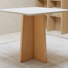 Conjunto Sala De Jantar 4 Lugares Quadrado Tampo Mdf Mesa Cel