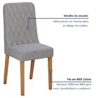 Conjunto Sala De Jantar 4 Lugares Quadrado Tampo Mdf Mesa Cel