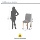 Conjunto Sala De Jantar 4 Lugares Quadrado Tampo Vidro/mdf Me