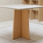 Conjunto Sala De Jantar 4 Lugares Quadrado Tampo Vidro/mdf Me