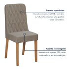 Conjunto Sala De Jantar 4 Lugares Quadrado Tampo Vidro/mdf Me