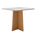 Conjunto Sala De Jantar 4 Lugares Quadrado Tampo Vidro/mdf Me