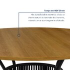 Conjunto Sala De Jantar 4 Lugares Redonda 120cm Tampo Mdf Mes