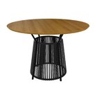 Conjunto Sala De Jantar 4 Lugares Redonda 120cm Tampo Mdf Mes