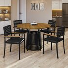 Conjunto Sala De Jantar 4 Lugares Redonda 120cm Tampo Mdf Mes