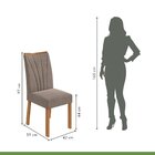 Conjunto Sala De Jantar 4 Lugares Redonda Tampo Mdf Mesa Cele