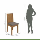 Conjunto Sala De Jantar 4 Lugares Redonda Tampo Vidro/mdf Mes