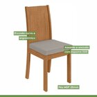 Conjunto Sala De Jantar 4 Lugares Redonda Tampo Vidro/mdf Mes