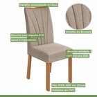 Conjunto Sala De Jantar 4 Lugares Redonda Tampo Vidro/mdf Mes