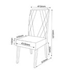 Conjunto Sala De Jantar 4 Lugares Redondo Tampo De Vidro E Md