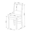 Conjunto Sala De Jantar 4 Lugares Redondo Tampo Em Mdf Chilli