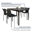 Conjunto Sala De Jantar 4 Lugares Retangular Tampo Mdf 120x85