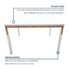 Conjunto Sala De Jantar 4 Lugares Retangular Tampo Mdf 120x85